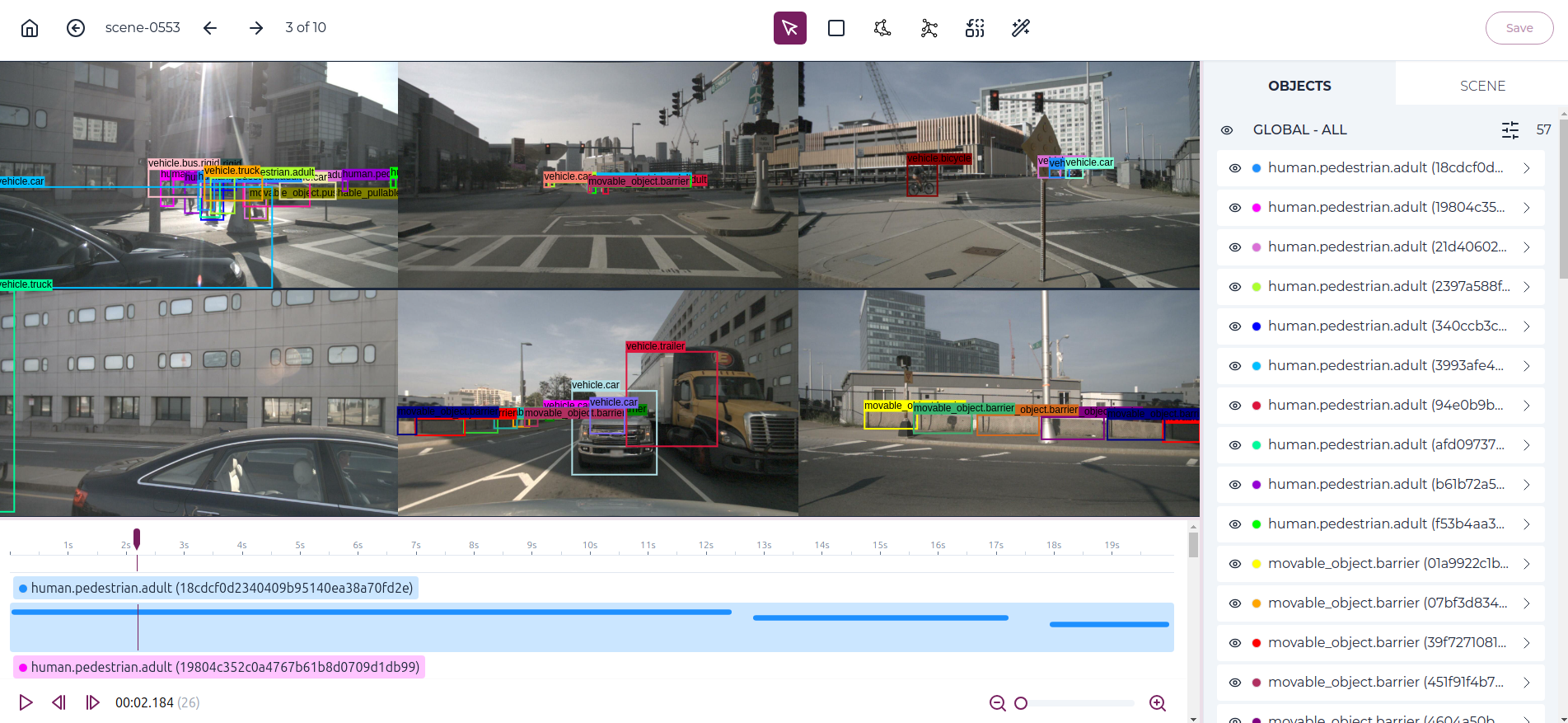 Pixano item view - Video